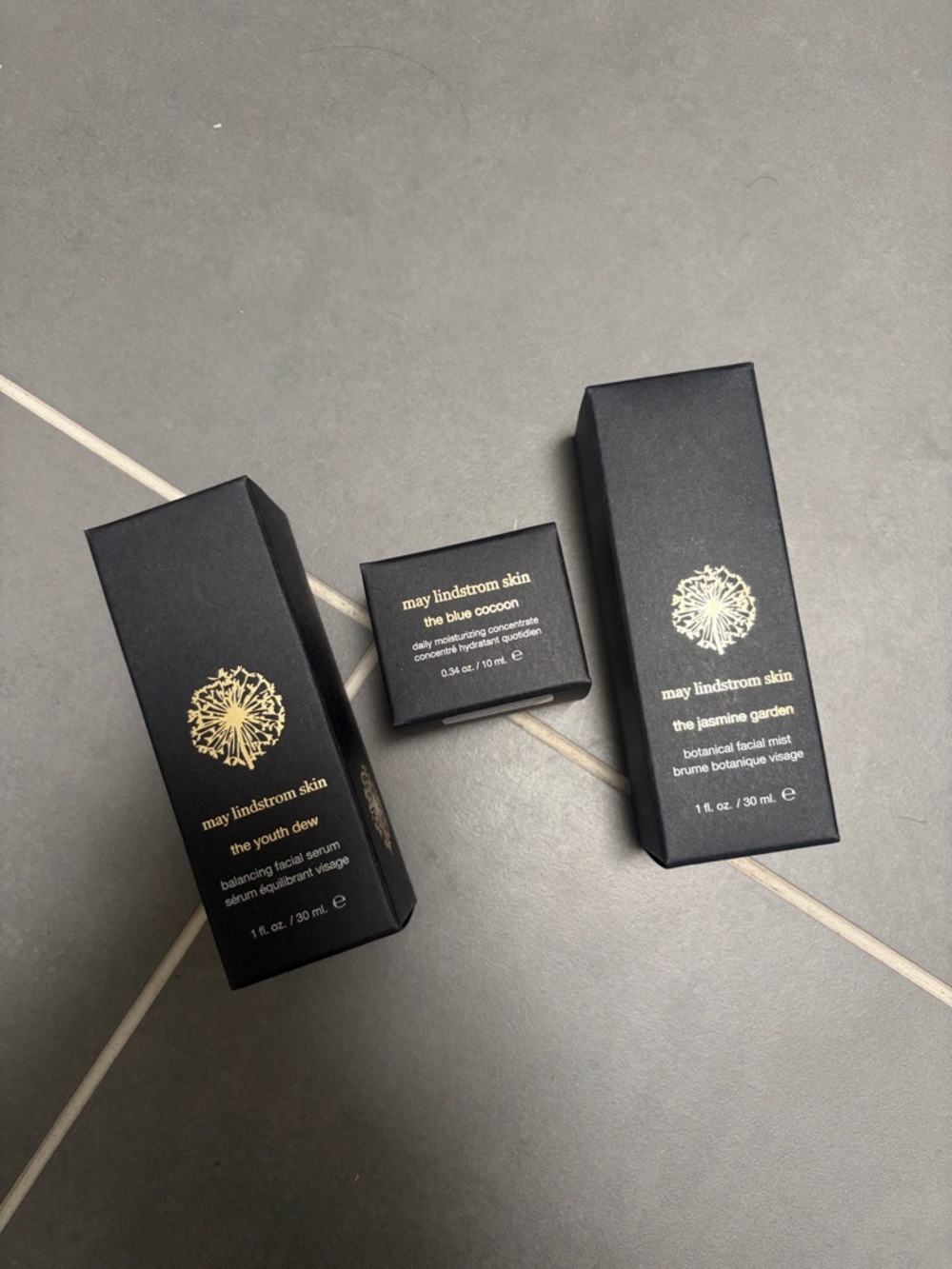 May Lindström Skin Hydrating Trio — Black & Gold